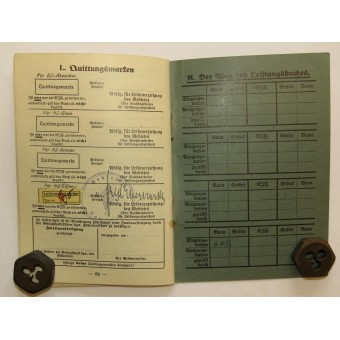 Certifikat för idrottsprestationer och utmärkelse med silverklass HJ-Leistungsabzeichen. Espenlaub militaria